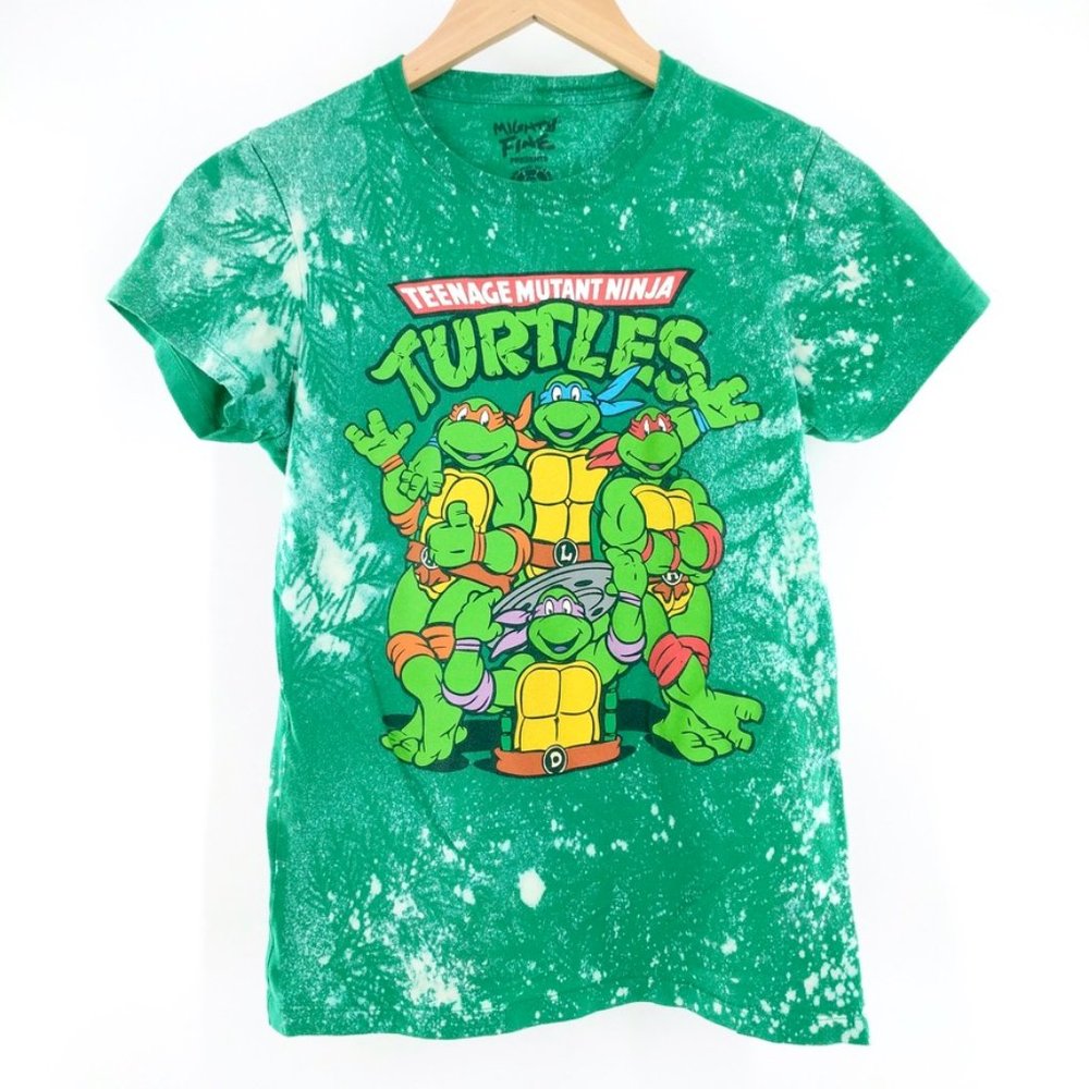 Teenage Mutant Ninja Turtles Custom Bleach T-Shirt - Picture 1 of 3